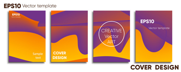 Creative colored cover. Cover design. Cool background.