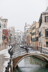Fototapeta premium Nevicata a Venezia
