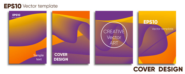 Creative colored cover. Cover design. Cool background.