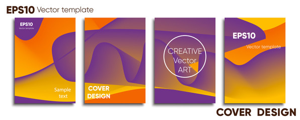 Fototapeta premium Creative colored cover. Cover design. Cool background.