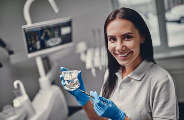 Dentists in stomatology clinic