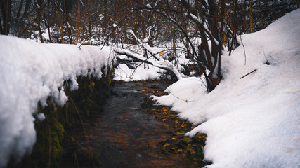 Fototapeta na wymiar Frozen river