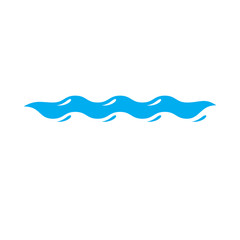 Ocean freshness theme vector symbol, water wave illustration. Water purification concept.