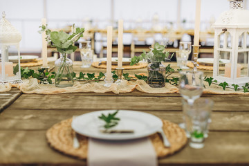 festive decor tableware card free space inscription