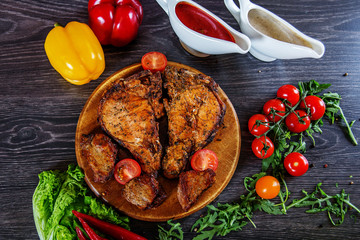 vegetables on a white background