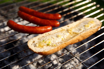 Meat and sausage on the grill is a treat for all those who prefer this diet.