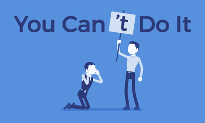 You can not do it poster