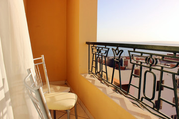 interior  balcony with sea view
