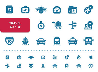 Travel Icons (2x magnification for preview)