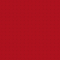 Lunar New Year Seamless Pattern - Red pattern design for Lunar or Chinese New Year - 246195673