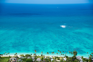 view of sea and coral reef