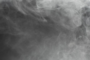 dense smoke on black background