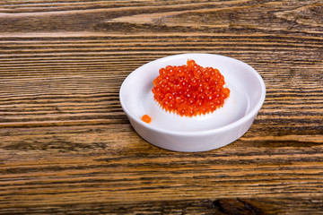 Russian tradition. Red caviar