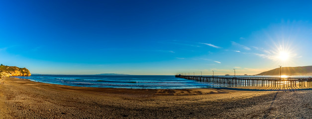 Panorama of Bay at the Ocean