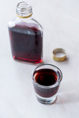 Traditional Balkan Alcoholic Brandy Cherry Rakija / Rakia