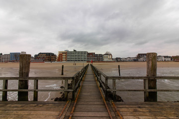 A pier at the beach of Föhr.