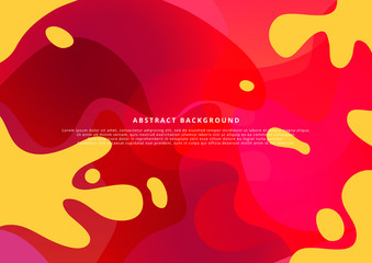 Vector image of a colorful abstract background consisting of wavy lines and elements