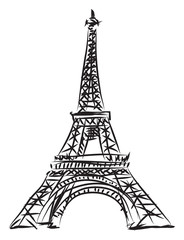 Fototapeta na wymiar tour Eiffel illustration