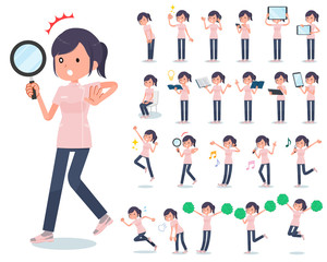 flat type chiropractor women_Action