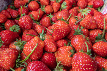 Lampang Thailand : Strawberry on the stall in the fresh market.