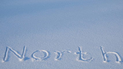 inscription on the snow
