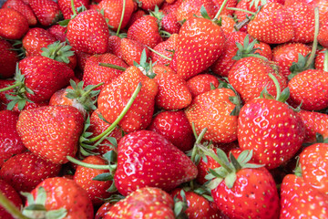 Lampang Thailand : Strawberry on the stall in the fresh market.