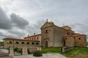 Fototapeta na wymiar view of the old monastery today residence of old people of Peñaranda de Duero
