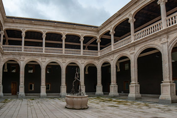 Fototapeta na wymiar Palacio de los Condes de Miranda or Avellaneda in Peñaranda de Duero in the province of Burgos, Spain