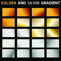 Golden and silver Gradient set.