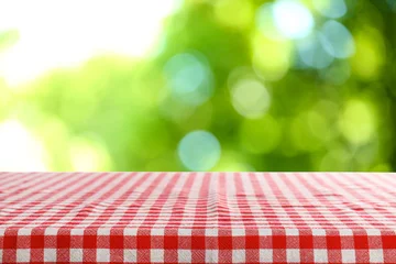 Keuken foto achterwand Picknick Mooie groene natuurlijke achtergrond