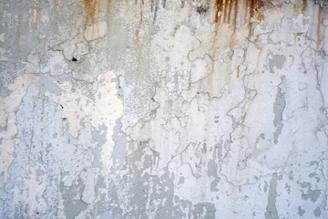 Papier Peint photo autocollant Vieux mur texturé sale Old, rusty concrete wall with rust and cracks