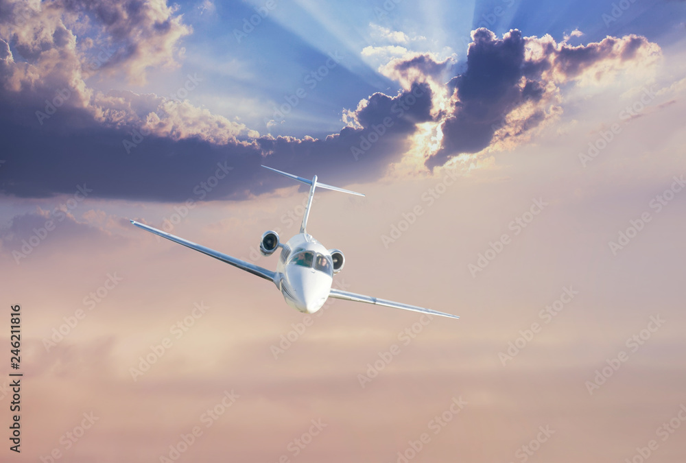 Wall mural jet aircraft in flight