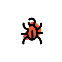 Pest icon. Vector hand drawn line symbol