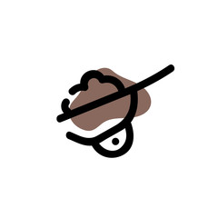 Wheelbarrow icon. Vector hand drawn line symbol