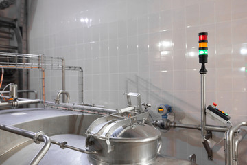 Modern industry equipment at factory manufacture background