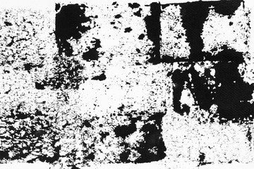 Abstract black ink splash on white background. Grunge textured for abstract stock template.