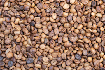 Coffee beans background, Roasted coffee beans texture background.