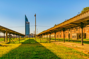 Obraz premium Old Train Station, Montevideo, Uruguay