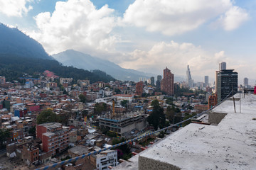 Día nublado en Bogotá