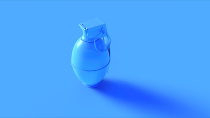 Blue Grenade 3d illustration 3d render