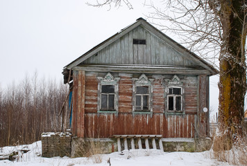 Old hut in the village