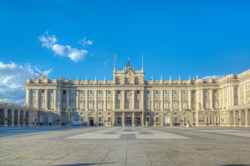 Royal Palace called Palazio Real in Madrid, Spain.