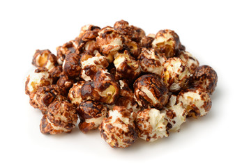 Pile of chocolate popcorn