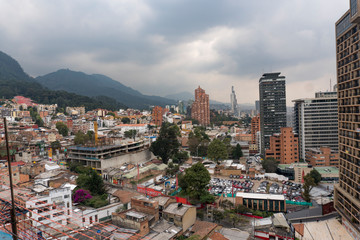 Día nublado en Bogotá