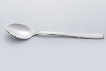 teaspoon on white background