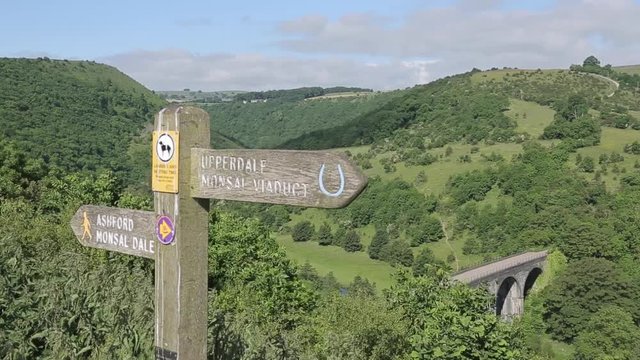 View of Mensal dale from Mensal Head, Peak District National Park, Derbyshire, England UK, Europe 