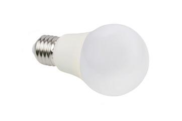 LED bulb on white