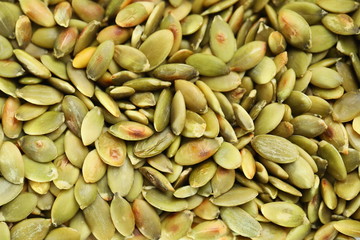 Closeup pumpkin seeds