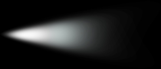 Light Effect Spotlight. Spotlight Black and White Lighting. Light Effects. Isolated on black background. 3d illustration - obrazy, fototapety, plakaty