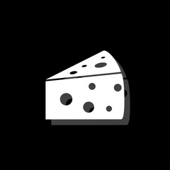 Cheese icon flat